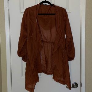 TORRID Burnt Orange Sheer Jacket 🧡